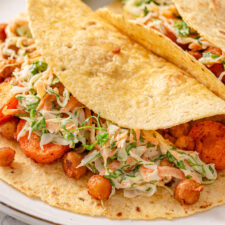 Carrot and Chickpea Tacos