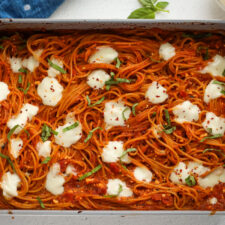 Dump and Bake Spaghetti