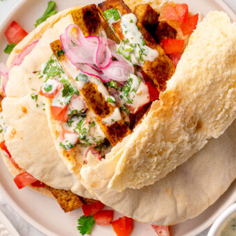 Tofu Shawarma Wraps