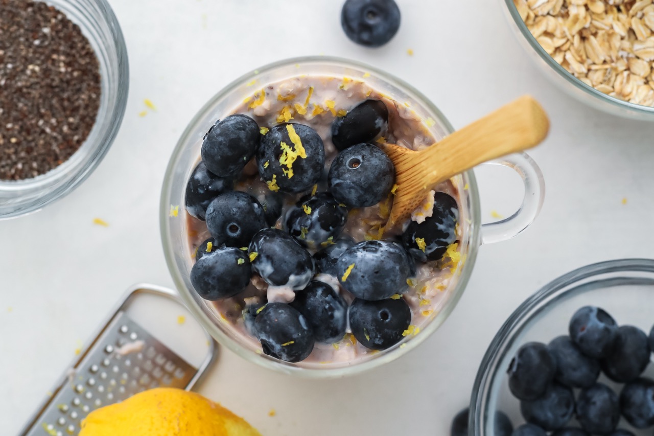 Lemom Blueberry Overnight Oats