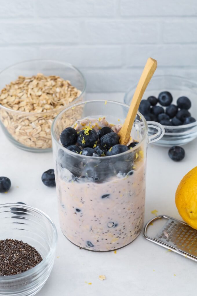 lemon blueberry oats
