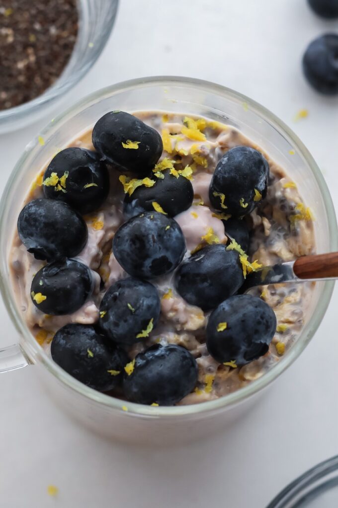 lemon blueberry oats