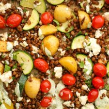 Sheet Pan Lentils and Veggies