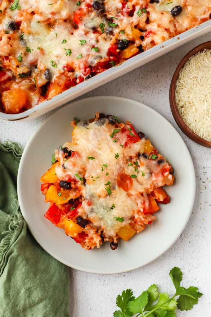 Vegetarian Stuffed Pepper Casserole