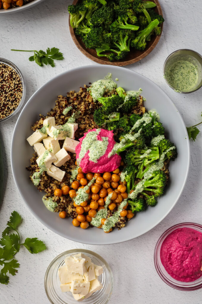 chickpea quinoa bowls