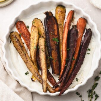 Balsamic Glazed Carrots with Whipped Feta