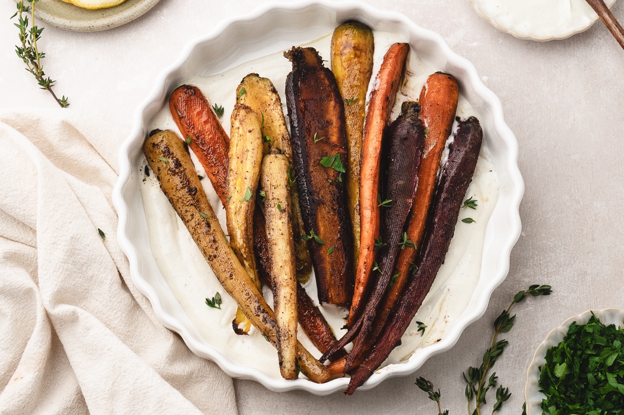 whipped feta carrots
