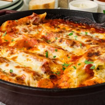 Easy Cheese Manicotti