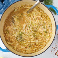 cabbage and rice soup