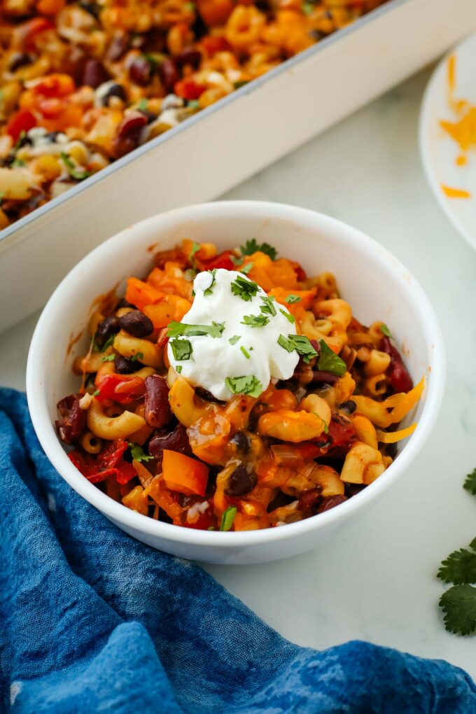 Chili Mac Dump and Bake