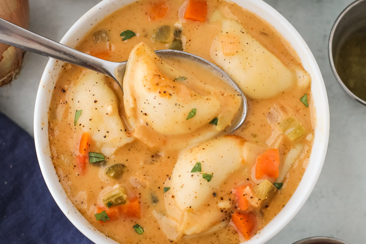 Pierogi Soup